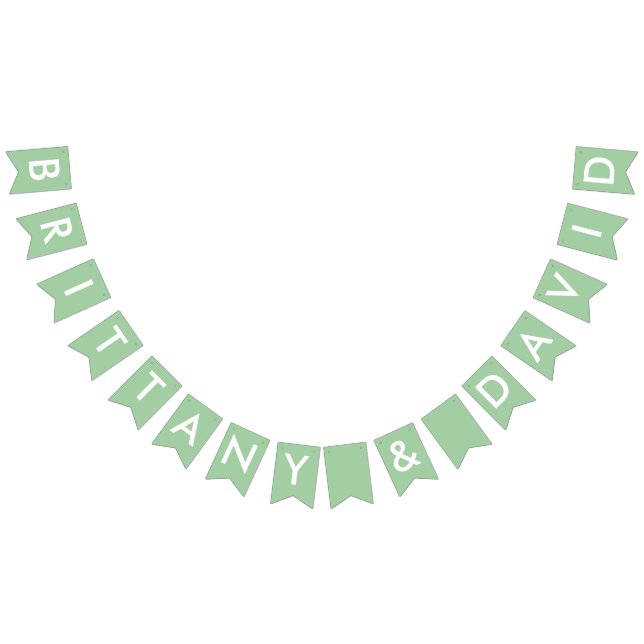 Bannière À Fanions Brittany et David Fête des mariées Banner (Tout)