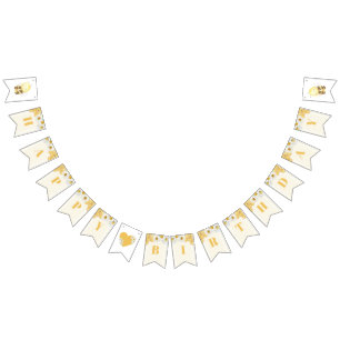 Bannière À Fanions Bumblebee Joyeux Anniversaire Bee Kids Honey Honey