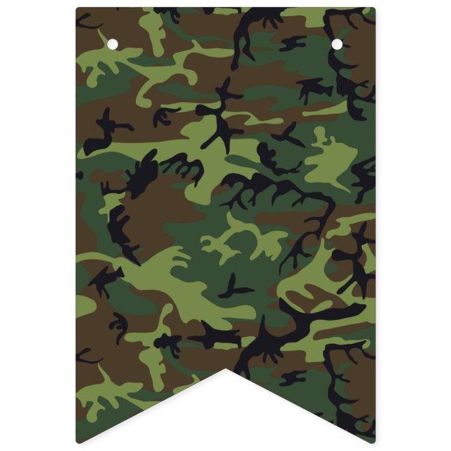 Bannière À Fanions Camouflage Brown vert. Camo ton (Premier drapeau)