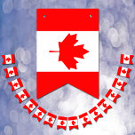 Bannière À Fanions Canadian Flag & Party Canada Banners / Weddings<br><div class="desc">Bunting / Party Flags: Canada & Canadian Flag party fashion - weddings,  birhday,  celebrations - love my country,  travel,  national patriots / sports fans</div>