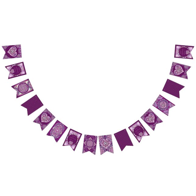 Bannière À Fanions Cardinal Red Rosace (Tout)