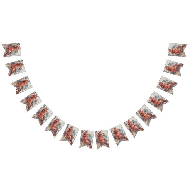 Bannière À Fanions Cardinal sur Virginia Road Map (Tout)