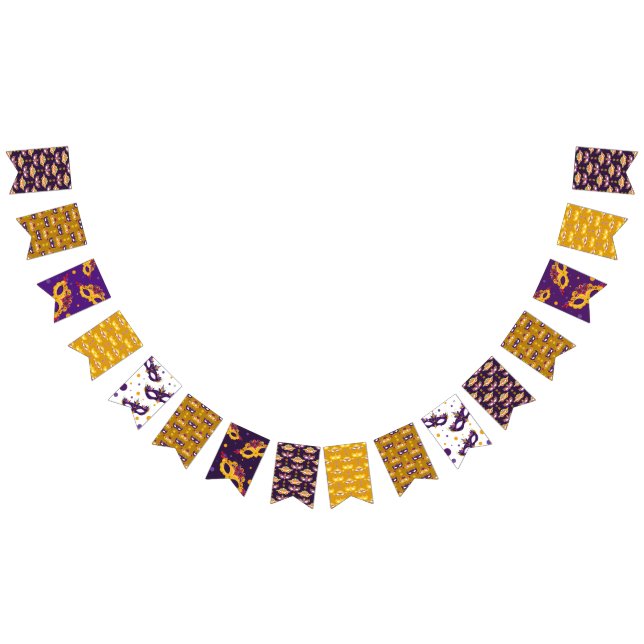 Bannière À Fanions Carnaval de Mardi Gras (Tout)