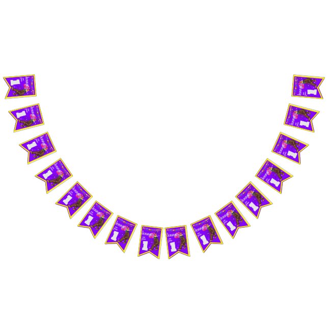 Bannière À Fanions Carte anniversaire de enfant Bigfoot mignonne pers (Tout)