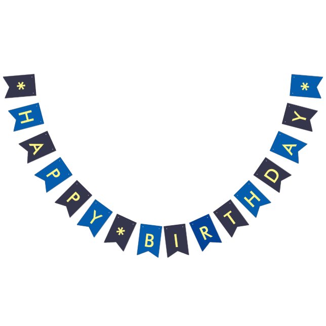 Bannière À Fanions Célébration de garçon de joyeux anniversaire toute (Tout)