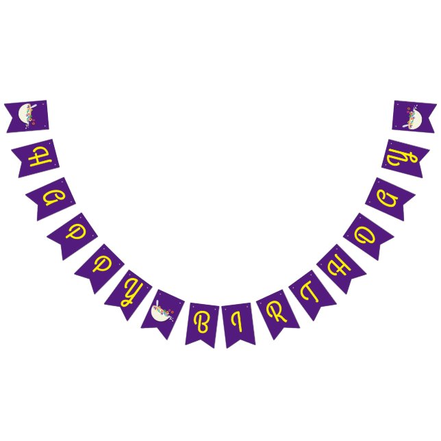 Bannière À Fanions Cereal Bowl Enfants Slepover Anniversaire fête mig (Tout)