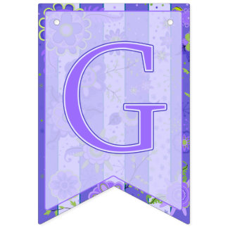 Bannière À Fanions C'est une fille ! L'éléphant fleurit le machaon