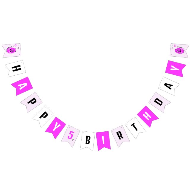 Bannière À Fanions Chat lilas mou (Tout)
