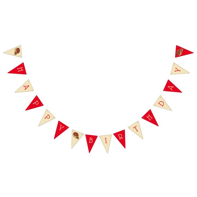 Bannière À Fanions Chicago Deep Dish Pizza Party Joyeux anniversaire (Tout)