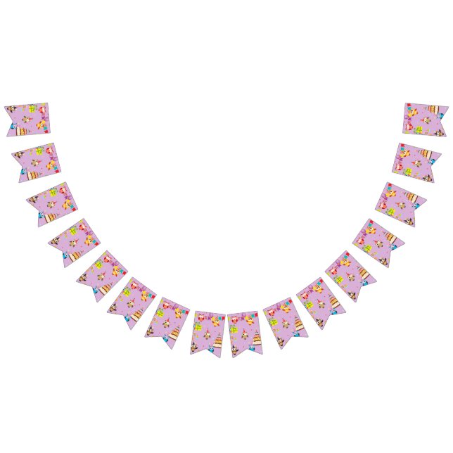 Bannière À Fanions chouette fête d'anniversaire (Tout)