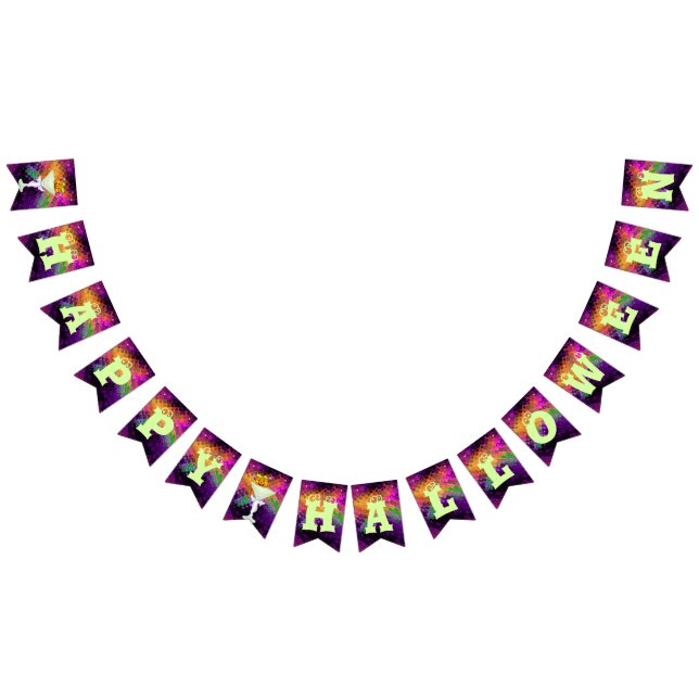 Bannière À Fanions Citrouille idiot de cocktail de Halloween (Tout)