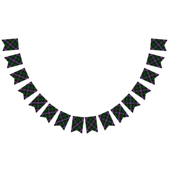 Bannière À Fanions Clan écossais Russell Tartan (Tout)