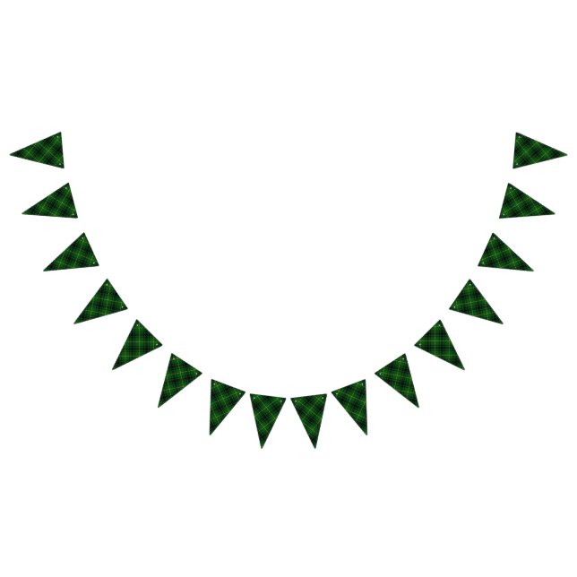 Bannière À Fanions Clan MacArthur tartan vert et noir d'Arthur (Tout)