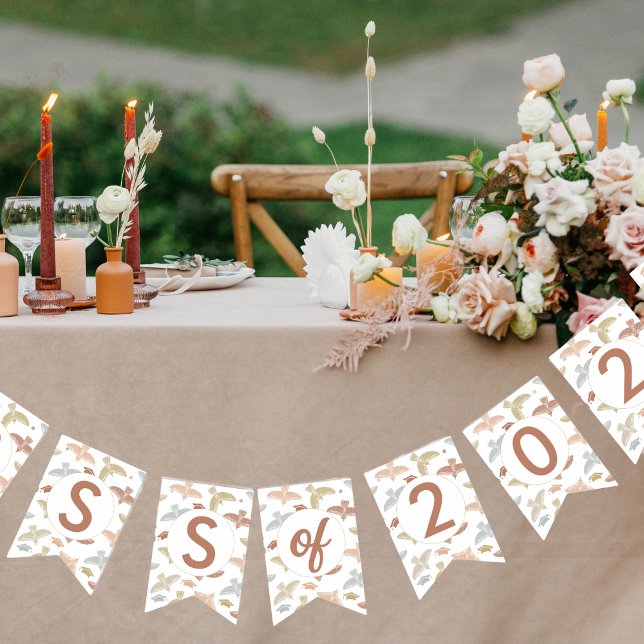 Bannière À Fanions Classe Boho de deux diplômes photo (Créateur téléchargé)