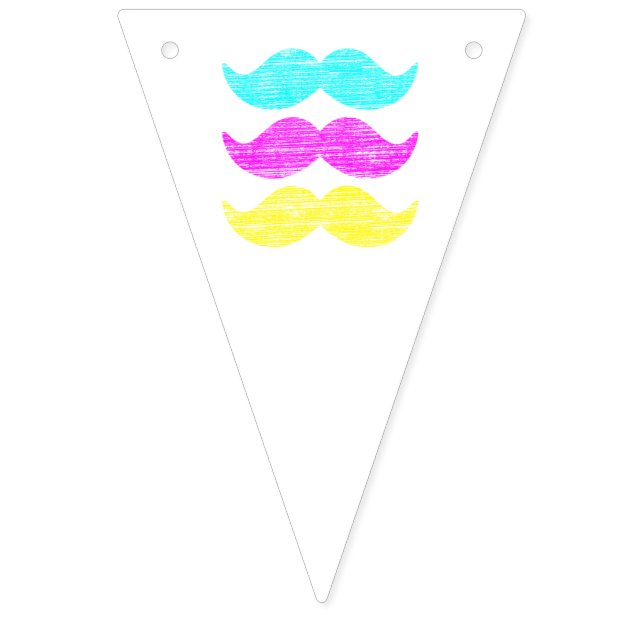 Bannière À Fanions CMY Moustaches (Premier drapeau)