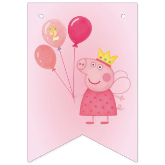 Bannière À Fanions Cochon Peppa