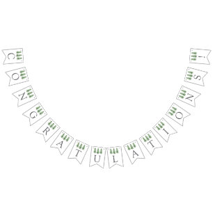 Bannière À Fanions Collection de Mariages de la forêt de pins d'aquar