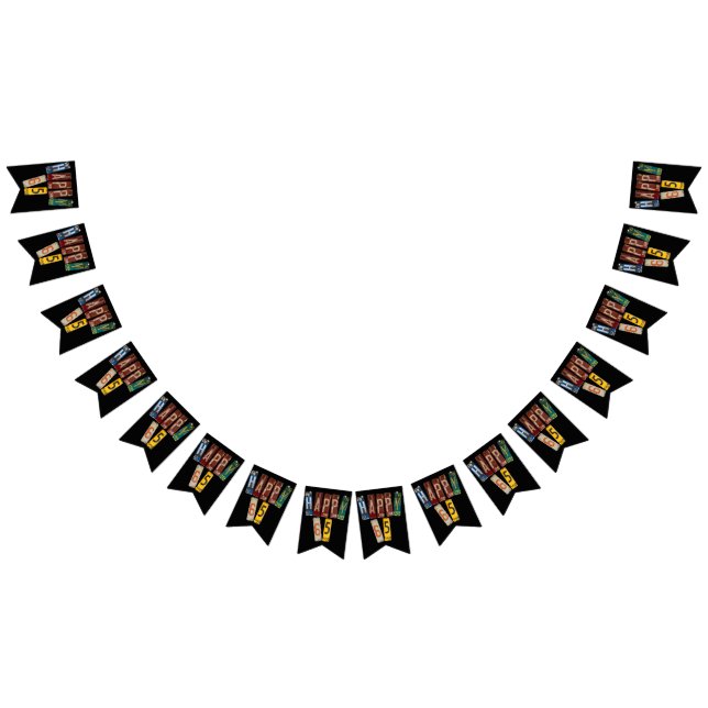 Bannière À Fanions collection de plaques rouillées 65e anniversaire (Tout)