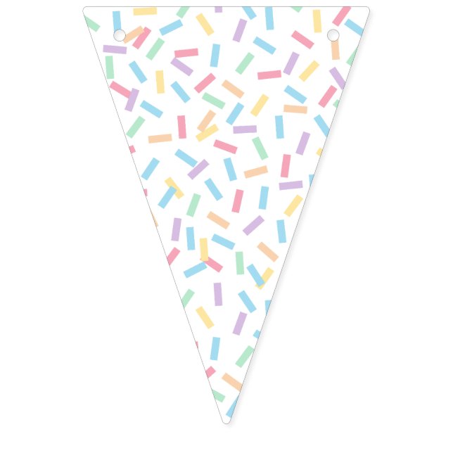 Bannière À Fanions Confetti Pastels (Sprinkles) (Premier drapeau)