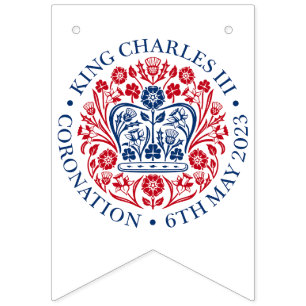Bannière À Fanions Coronation britannique du roi III Charles