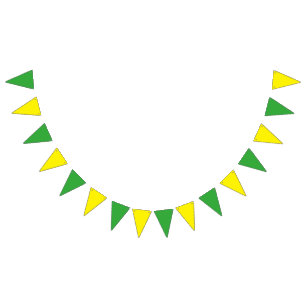 Bannière À Fanions Couleurs jaunes vertes + vos idées
