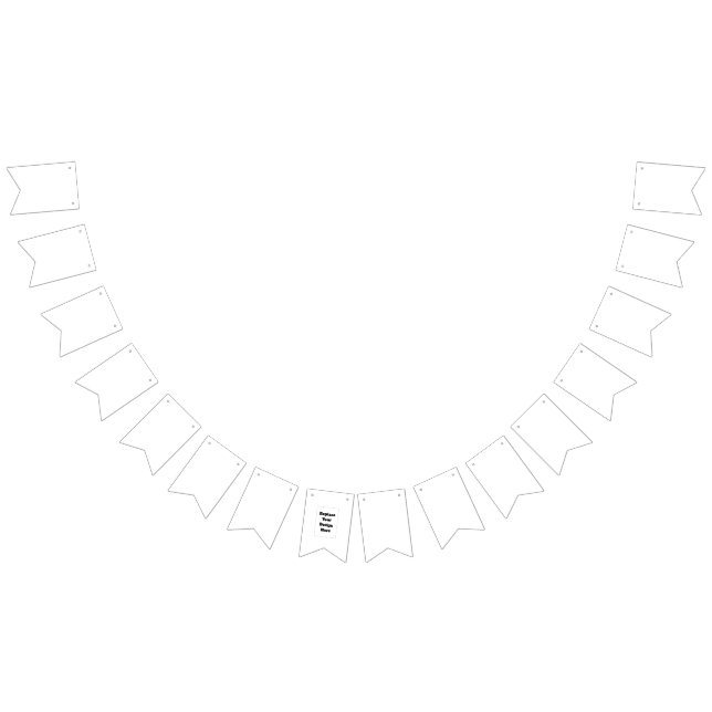 Bannière À Fanions Créez votre propre blanc  (Tout)