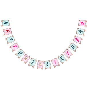 Bannière À Fanions Cute Cat Kitten Theme Fête d'anniversaire pour enf