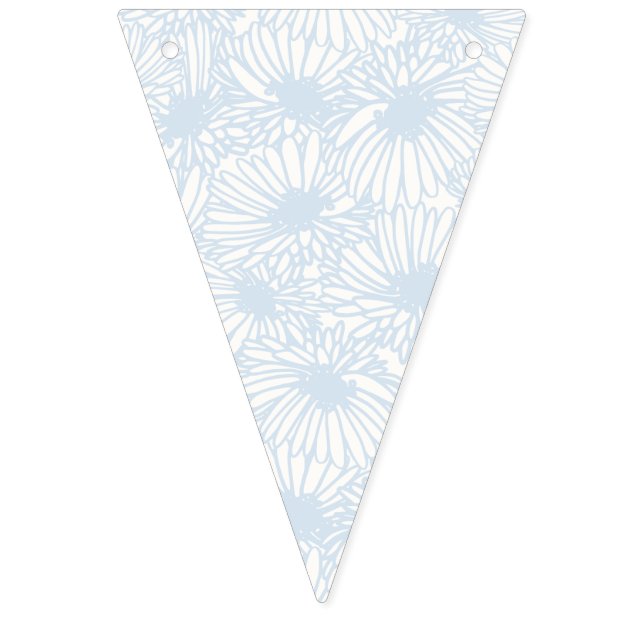 Bannière À Fanions Daisy Blooms - Bleu Poudre (Premier drapeau)