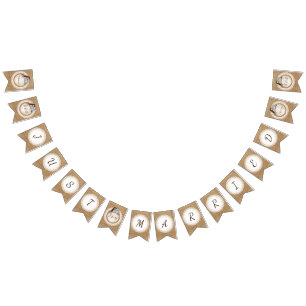 Bannière À Fanions De hibou amour toujours vous épouser décontracté