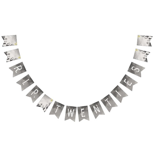 Bannière À Fanions Décès à ma jeunesse, L.I.P. Années, fête d'anniver (Tout)