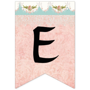 Bannière À Fanions Décor mignon de partie de nom de bébé de fille de