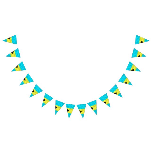 Bannière À Fanions Dessin de peinture à l'huile Bahamas (Tout)