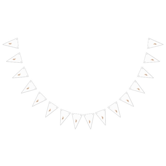 Bannière À Fanions dessin d'une fleur avec des feuilles (Tout)