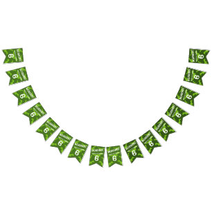 Bannière À Fanions Dinosaure vert magnifique thème Anniversaire fête