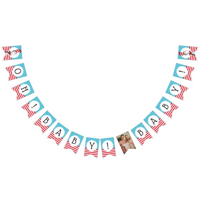 Bannière À Fanions Dr. Seuss - Bébé Fête Chapeau Chat (Tout)