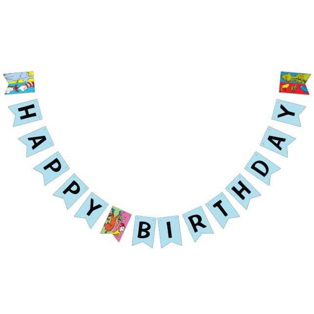 Bannière À Fanions Dr Seuss | Tranche de caractères (Tout)