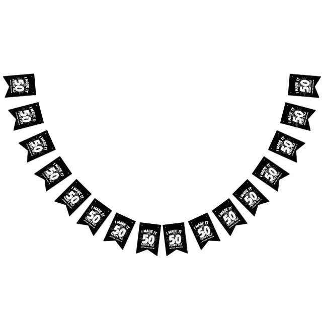 Bannière À Fanions Drôle 50e Anniversaire Citation Sarcastique 50 ans (Tout)