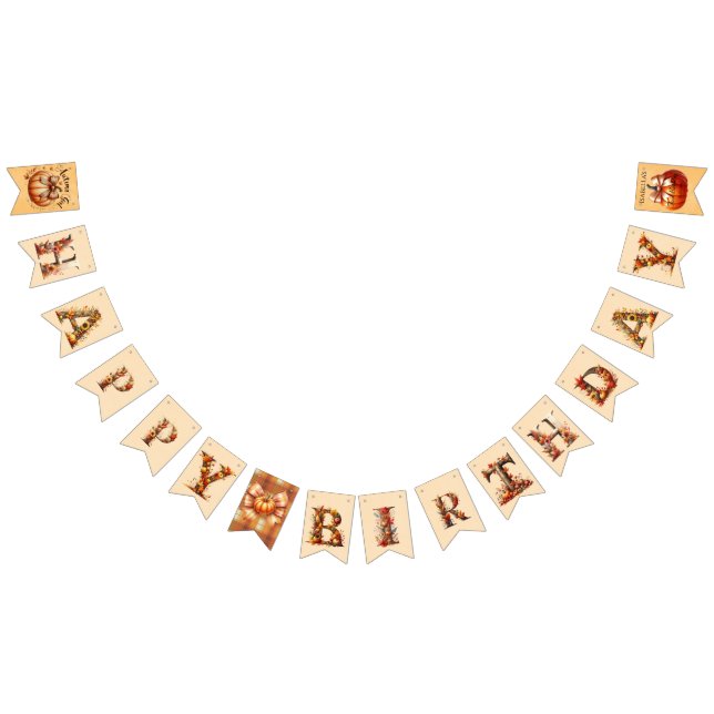 Bannière À Fanions Éffrayant Cute Premier Anniversaire Halloween Bunn (Tout)