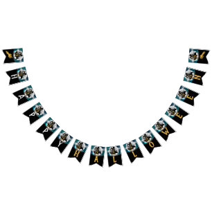 Bannière À Fanions Éffrayant Haunted House Halloween Parti