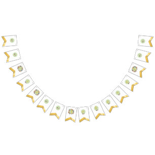 BANNIÈRE À FANIONS EID MUBARAK FLORAL