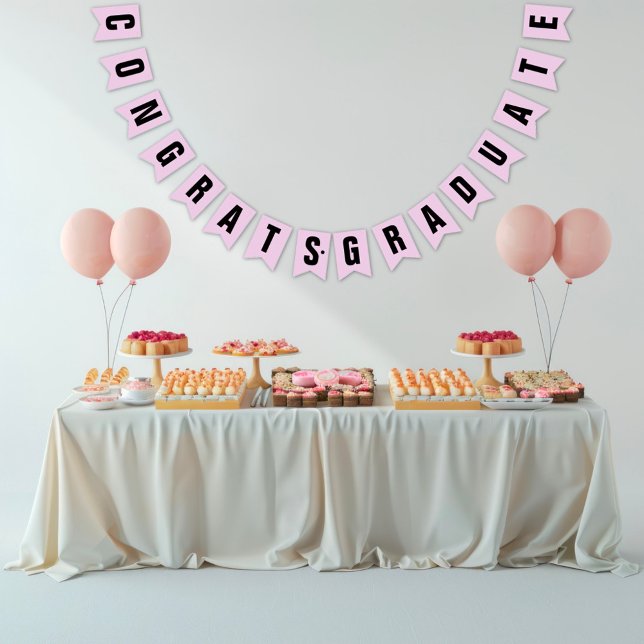 Bannière À Fanions Élégant diplômé sur mesure (Créateur téléchargé)