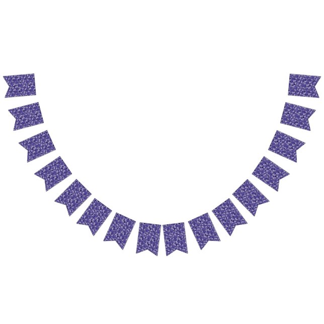 Bannière À Fanions Élégant Motif pourpre (Tout)