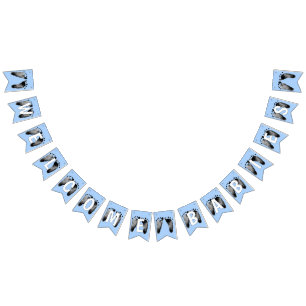 Bannière À Fanions Empreintes Pour Bébé Pour Baby shower