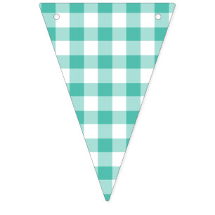 Bannière À Fanions En vichy classique Bluegrass Green