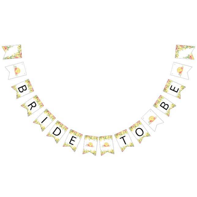 Bannière À Fanions Épouse De Citron Pour Être Fête des mariées Drapea (Tout)