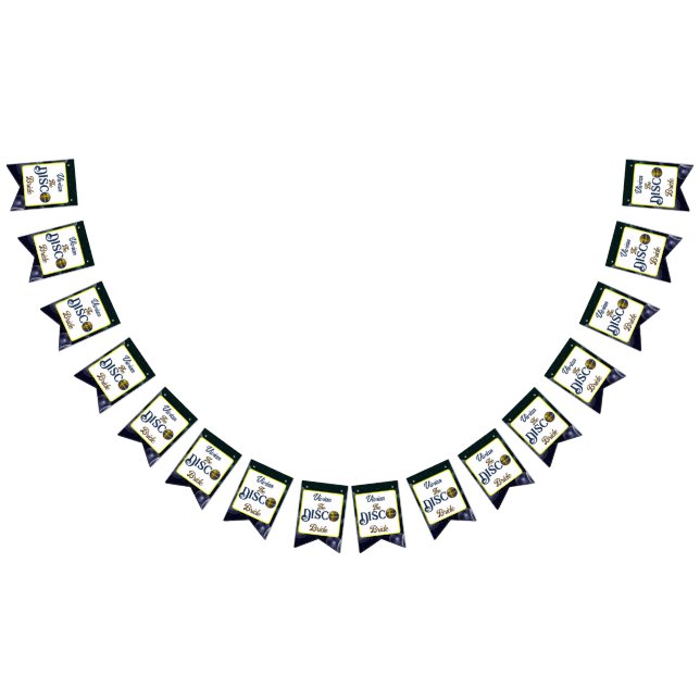 Bannière À Fanions Épouse Discothèque Retro Personnalisée Bachelorett (Tout)