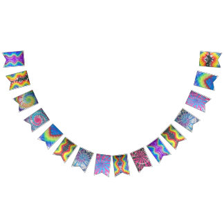 Bannière À Fanions Étamine de partie de colorant de cravate