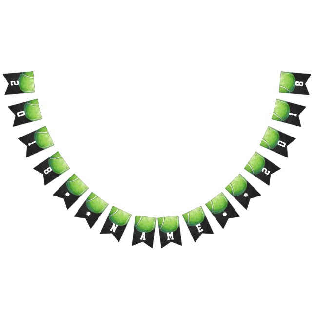 Bannière À Fanions étamine orientée de partie de la balle de tennis (Tout)