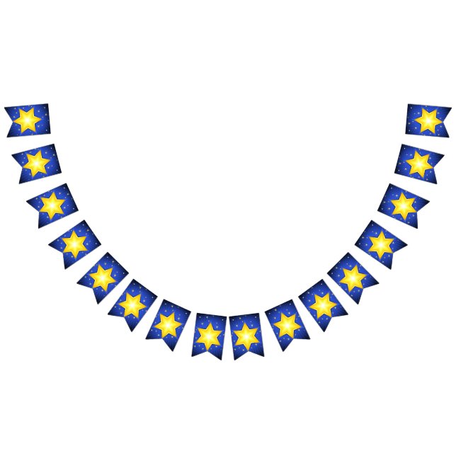 Bannière À Fanions Étoile de David (Tout)