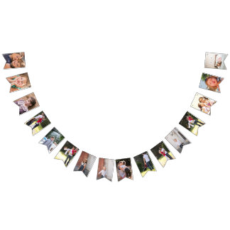 Bannière À Fanions Faites votre propre modèle photo personnalisé